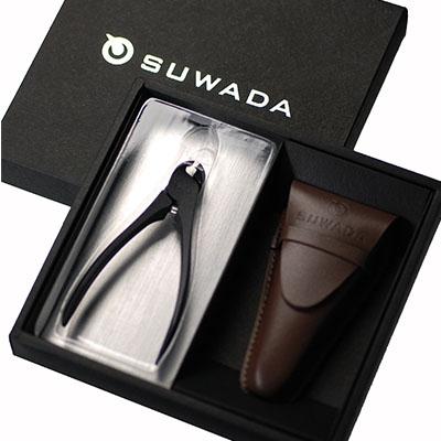 ふるさと納税 三条市 [SUWADA] つめ切り ブラックS&amp;革ケース(茶) 爪切り 諏訪田製作所 【018P059】