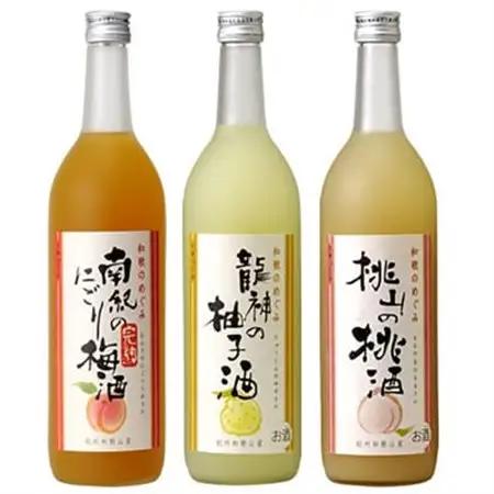 和歌のめぐみ酒【A】セット720ml3種(完熟にごり梅酒/龍神の柚子酒/桃山の桃酒)(A001)【1300042】