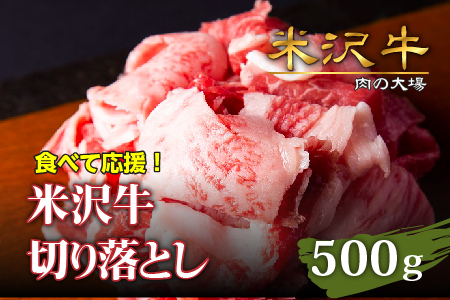 【食べて応援！】「A5ランク」米沢牛切り落とし500g_B064