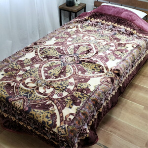 【シングル2枚組】吸湿発熱シルキータッチ2枚合わせ毛布(140×200cm)×1セット（ピンク1枚・ブルー1枚）  YO-4700-2P