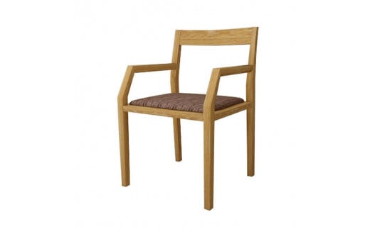 
            【開梱設置】高野木工 キールチェアWO 肘付き（座面：CHART6ダークブラウン）【10年保証】
          