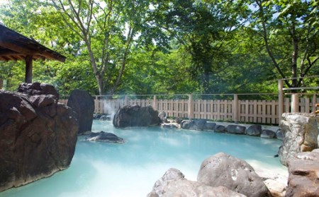 松川温泉 峡雲荘「1名様宿泊券」1泊2食付き【本館和室】 ／ 秘湯 源泉かけ流し 露天風呂