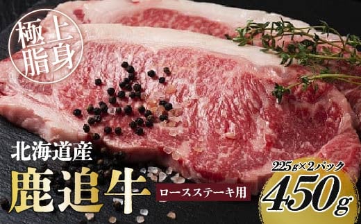 
鹿追牛ロースステーキ（鹿追牛Dセット） 225g×2 【 ふるさと納税 人気 おすすめ ランキング 肉 牛肉 牛ロース 牛ステーキ 牛ひき肉 牛サーロイン 肉 牛肉 牛ヒレ 牛すき焼き 北海道 鹿追町 送料無料 】 SKA008
