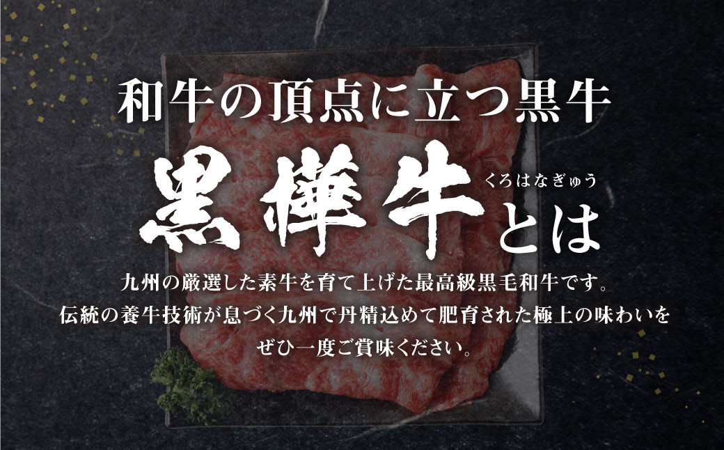 九州産黒毛和牛 杉本本店 黒樺牛 A4~A5等級 肩ローススライス 350g