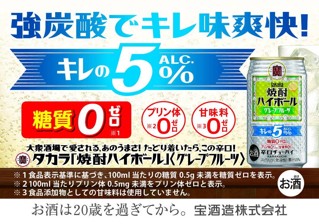 【ふるさと納税】宝焼酎ハイボールキレの5％グレープフルーツ350ml缶　24本【返礼品事業者：株式会社イズミック三重支店】【タカラ TaKaRa お酒 酒 ハイボール アルコール チューハイ 缶チューハイ 350ml グレープフルーツ 爽快 キレ味 辛口 爽やか 】