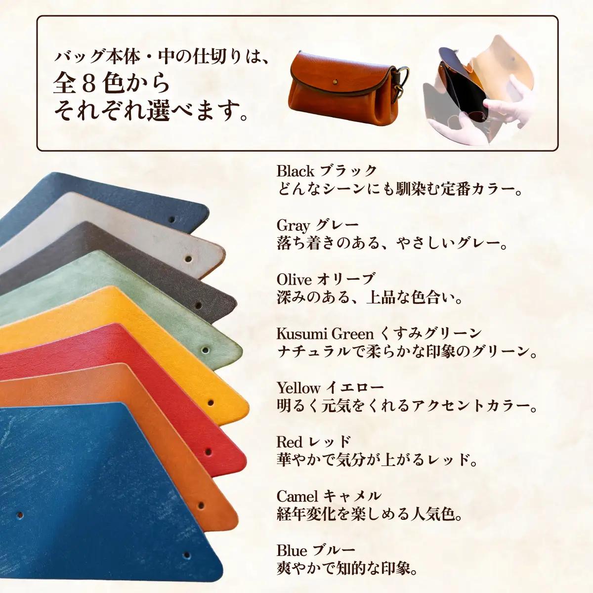 ハンドメイド 本革 アコーディオンバッグウォレット グレー レザー ハンドメイド