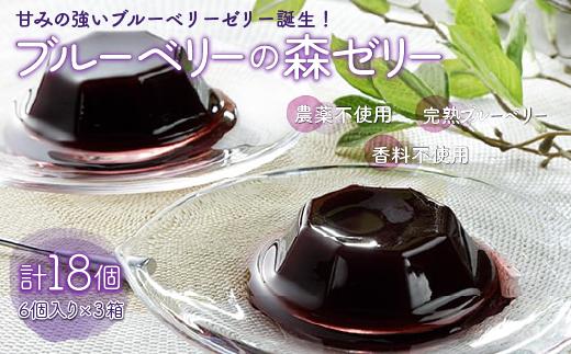 ＜甘みの強いブルーベリーゼリー誕生！＞ブルーベリーの森ゼリー18個 ふるさと納税 ブルーベリー ゼリー コラーゲン スイーツ おやつ 美容 健康 千葉県 木更津 送料無料 KT002