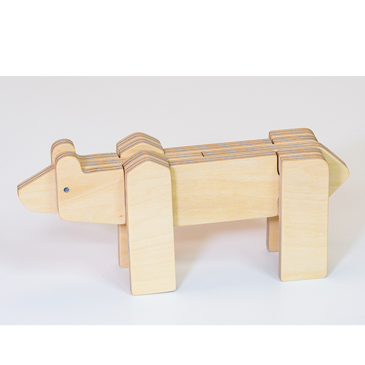 木製 動物パズル higuma ウッドデザイン賞受賞 ペーパーウッド パズル おもちゃ 立体パズル 玩具 おしゃれ かわいい 立体 ジグソーパズル 雑貨 日用品 遊び道具 知育玩具 置物 インテリア 北海道 芦別市