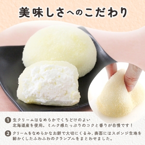 ふわふわクリーミー生大福プレーン 6個入り 2箱【大福 和菓子 生大福 スイーツ クリーム アイス おやつ 手土産 お取り寄せ ギフト グルメ 贈答 冷凍 亀印製菓 茨城県 水戸市】（MP-6)