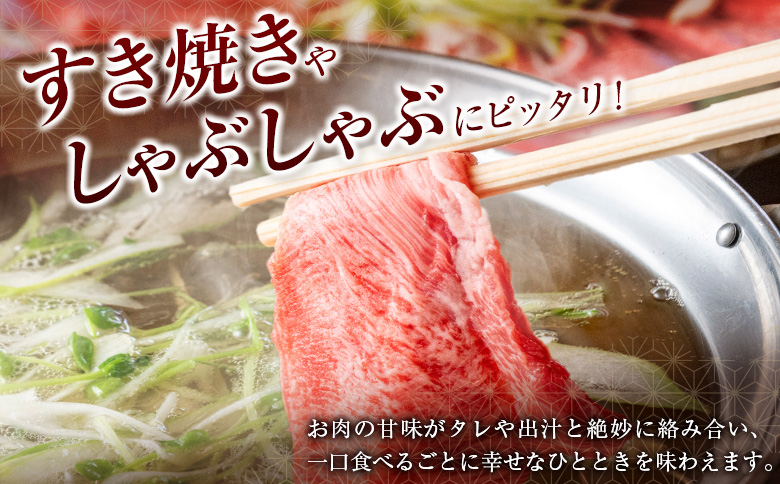 訳あり 黒毛和牛 赤身薄切り 計1kg 牛肉 しゃぶしゃぶ すき焼き 国産 宮崎県産【B650-2503】