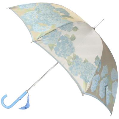 ふるさと納税 富士河口湖町 槙田商店【晴雨兼用】長傘 ”絵おり”  紫陽花