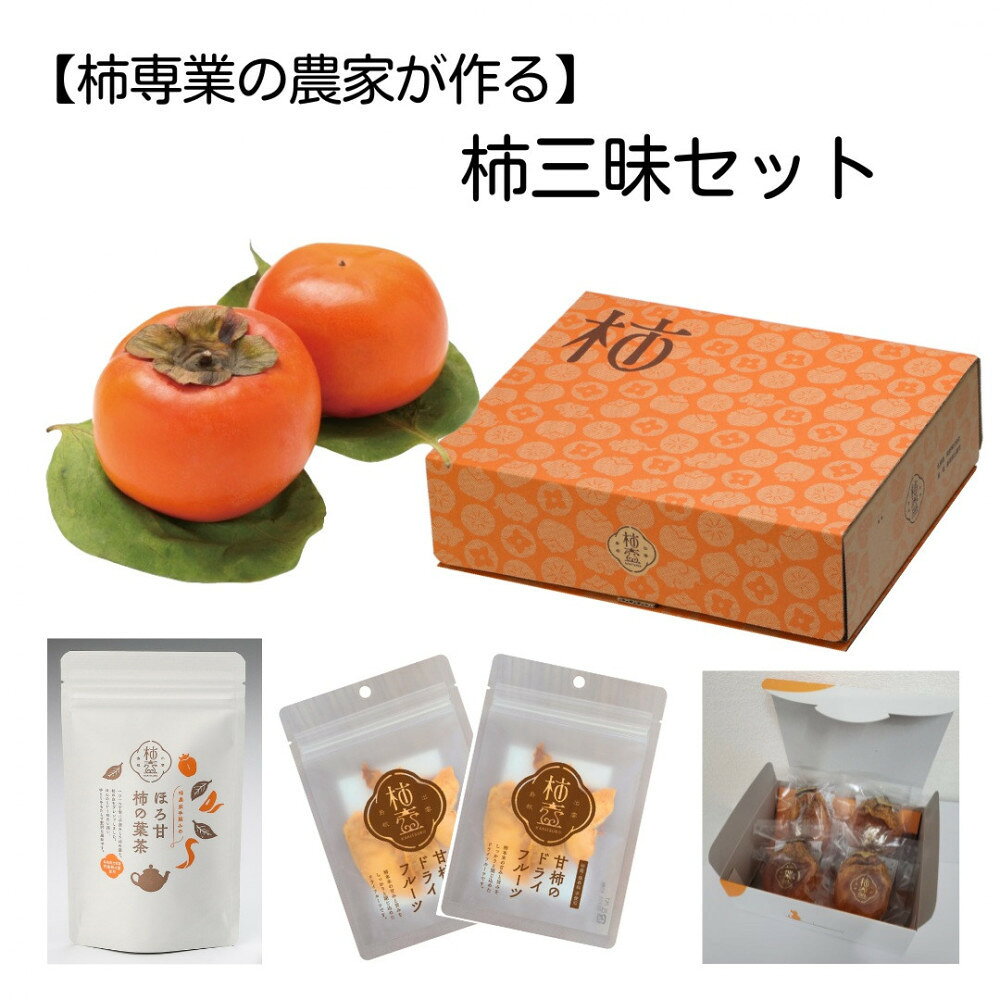 【ふるさと納税】【柿専業の農家が作る】柿三昧セット | 柿三昧セット 富有柿 干し柿 ドライフルーツ 柿の葉茶 詰め合わせ ギフト 島根県 出雲市