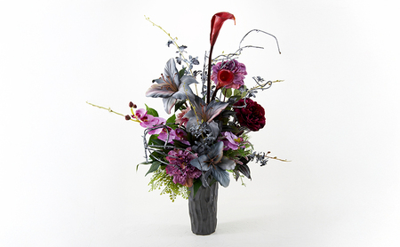 世界に一つだけのオーダーメイドフラワー あーとみゆき 枯れないお花（造花・アーティフィシャルフラワー）で作るフラワーアレンジメントをフルオーダーするチケット　137,500円分 花材 資材 送料込み