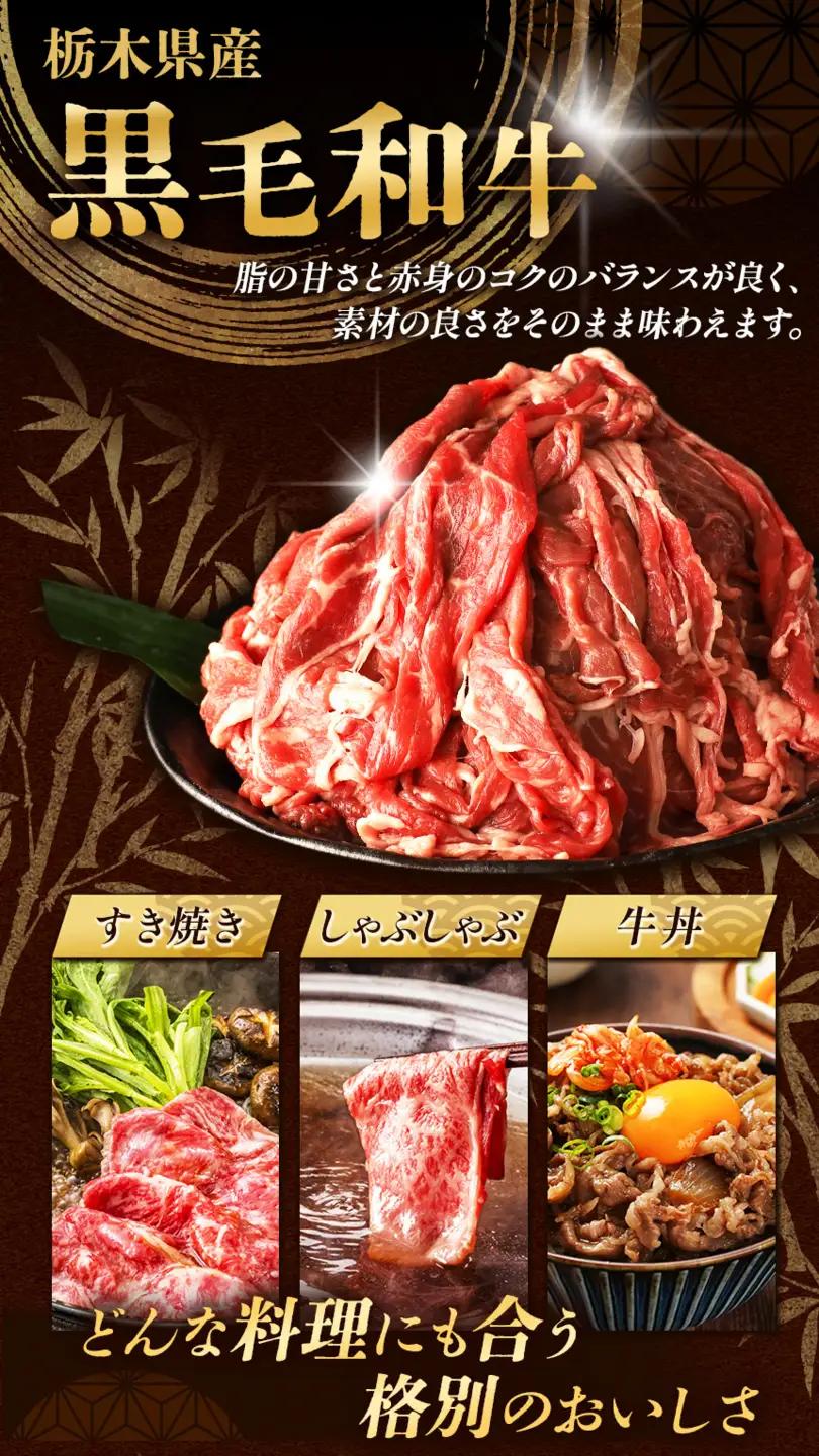 【定期2回】 栃木県産黒毛和牛切り落とし 500g | 霜降り 和牛 切り落とし とろける 品質 柔らかく 銘柄牛 美味しい おいしい 特産品 ふるさと 納税 栃木県 那珂川町 送料無料