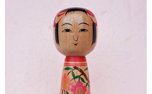 【ふるさと納税】No.0491蒔絵こけし5寸 土湯こけし工人近野明裕作