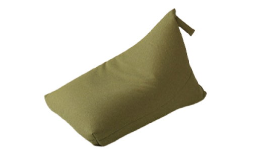 【a146】ビーズクッション　クロス（グリーン）