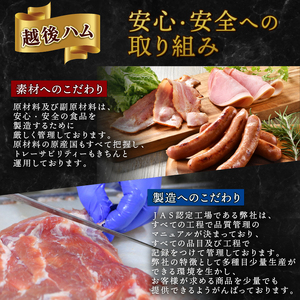 ロースハム スライス 100g×8袋 計800g 加工肉 豚肉 ハム 肉 おかず バーベキュー 料理 朝食 朝ごはん ソテー サラダ スープ パスタ サンドイッチ グルメ 食品 越後ハム 新潟県 新発