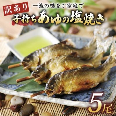 ふるさと納税 彦根市 訳あり 子持ちあゆの塩焼き5尾 簡単調理で食べられる身が締まった国産のブランド鮎