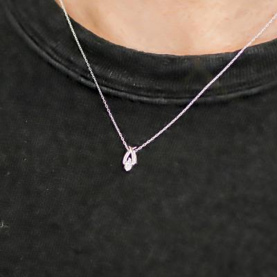 ふるさと納税 甲府市 K18ホワイトゴールド 天然ダイヤモンドネックレス|52369-K18wg |  | 03