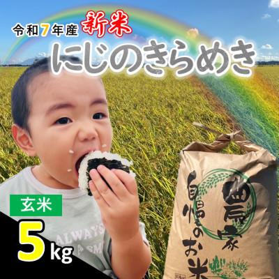 ふるさと納税 つくばみらい市 令和7年産 茨城県産 にじのきらめき 玄米 5kg