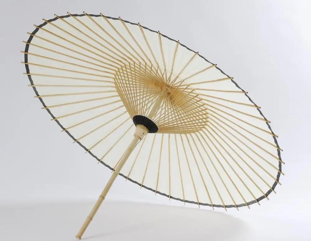 【日吉屋】特選番傘（白） 名入れあり（タイプB・D・E)