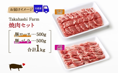 豚肉セット 焼肉用 豚ロース 豚バラ 岐阜県産 豚肉セット【1kg(各500g)】