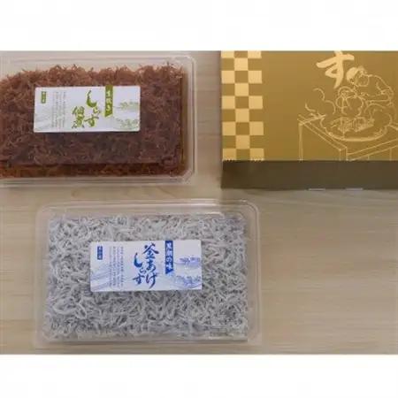 しらす、佃煮2色セット 金箱「匠B」 takumi【配送不可地域：離島・北海道・沖縄県】【1293173】