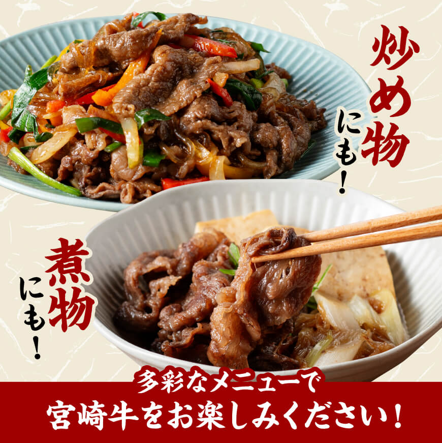 宮崎 牛切り落とし 1kg【 肉 牛肉 国産 宮崎県産 黒毛和牛 和牛 切り落とし 】[D11419]