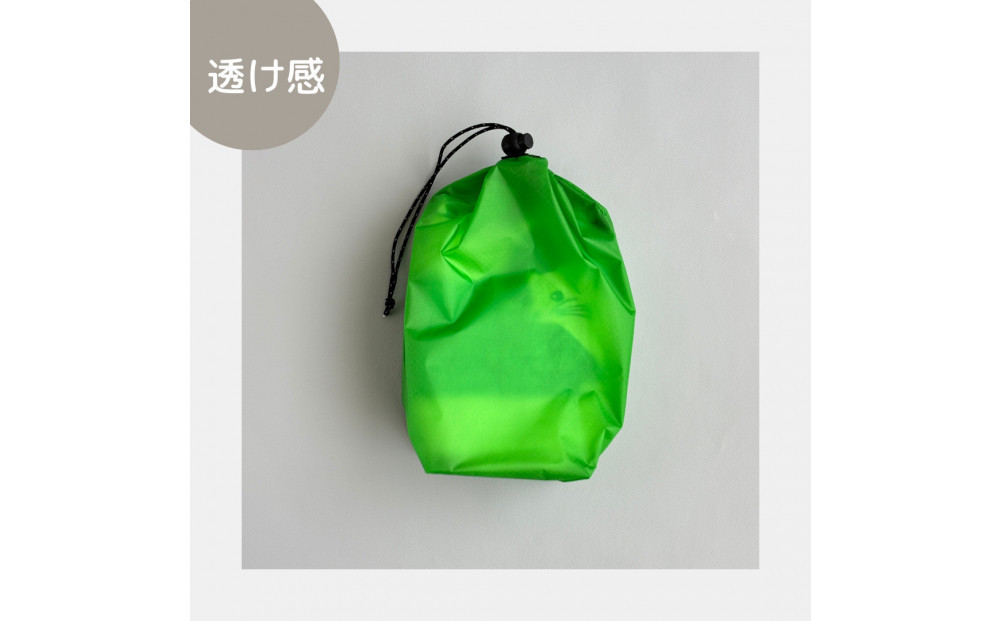 【S 1.5L・緑】　キャンプで大活躍！トイレットペーパーホルダー 小さめナイロン巾着袋 シンプル巾着