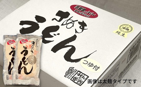 さぬきうどん 名物純生うどん  のどごし太麺タイプ（つゆ付き）乳酸菌入り 300ｇ×6袋 麺類 美味しい コシ 腸内環境 健やか 健康 箱入り たっぷり 