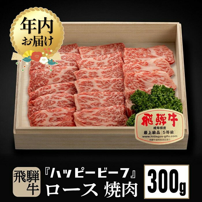 【ふるさと納税】【年内配送が選べる】飛騨牛 A5等級 ロース 300g 発送時期が選べる 年内発送 焼肉 飛騨牛 ブランド牛 A5ランク ハッピープラス 飛騨高山 JQ008VP