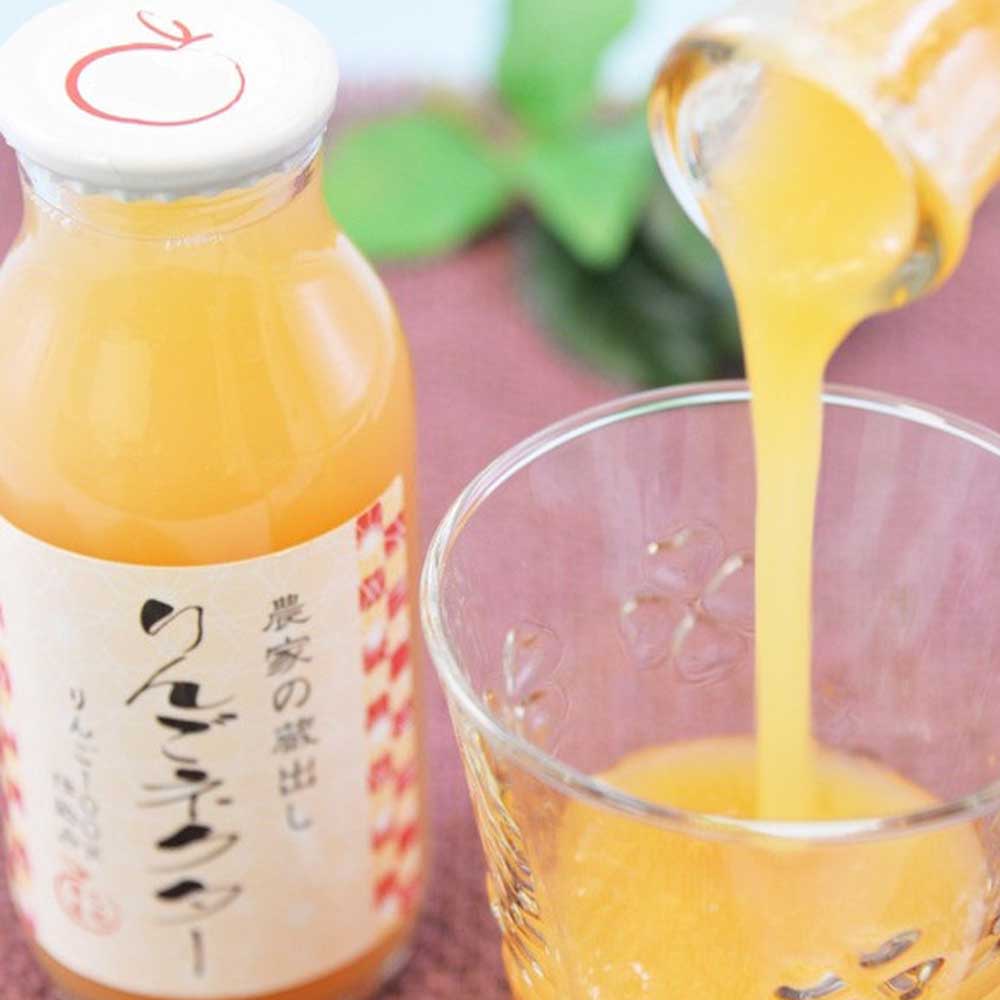 佐々木果樹園 乙部角屋 蔵出し 濃厚りんごネクター 180ml×6本