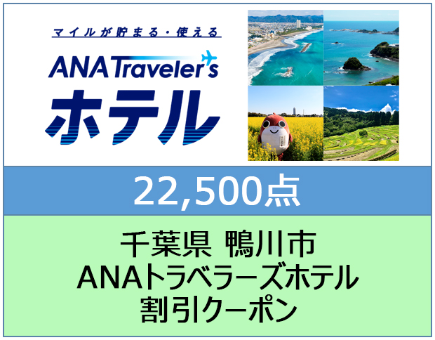 千葉県 鴨川市 ANAトラベラーズホテル割引クーポン 22,500点分