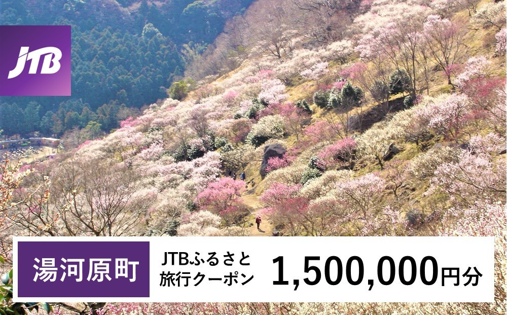 
                  【湯河原町】JTBふるさと旅行クーポン（1,500,000円分）有効期間3年（Eメール発行）｜旅行 トラベル 予約 国内旅行 JTB 宿泊 観光 体験 旅行券 宿泊券 旅行予約 温泉 ホテル 旅館 チケット 子供 子連れ カップル 家族 人気 おすすめ 旅行クーポン 店頭 オンライン ネット予約 電話 有効期間3年
                