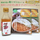 【ふるさと納税】磐梯天授の青トマトカレー&果肉たっぷりトマトと唐辛子のドレッシングセット