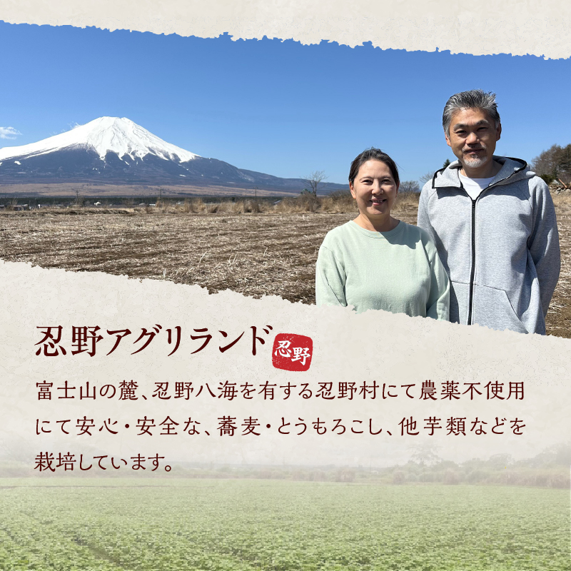 忍野二八そば　乾麺200g×5袋　計1000g
