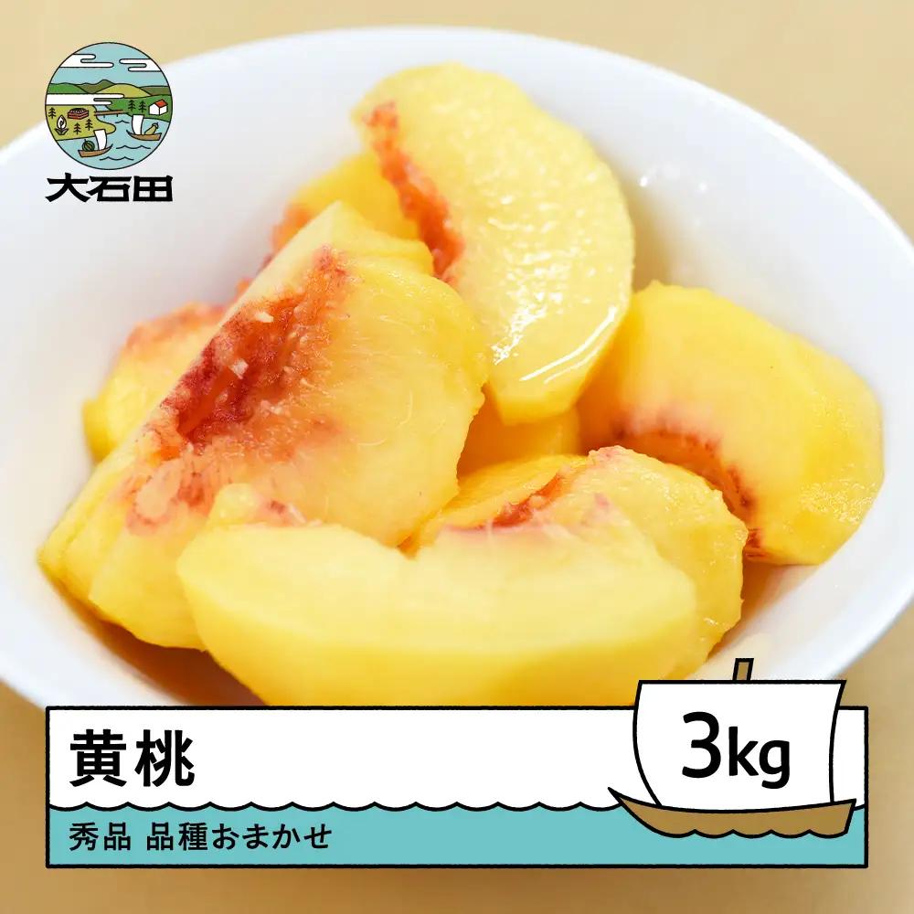 【先行予約】もも 黄桃 品種おまかせ 約3kg 令和8年産 2026年産  ※沖縄・離島への配送不可 ry-mootx3000