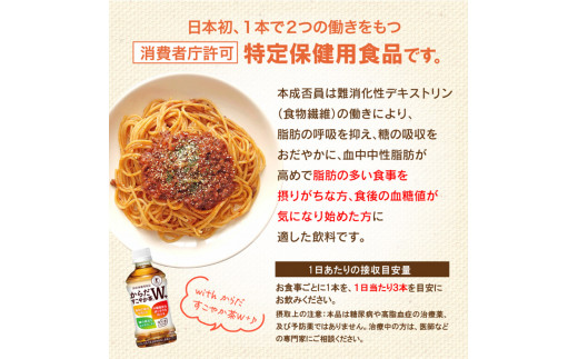 【定期便：11回（隔週発送）】からだすこやか茶W+ 350ml×24本