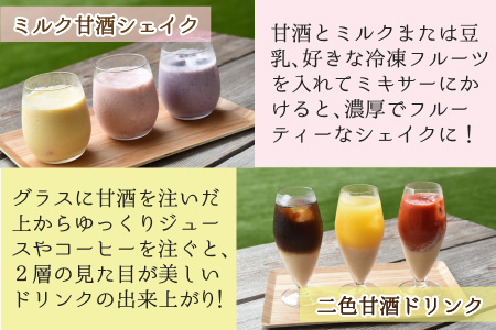 【3ヶ月定期便】自然のあまみ 米糀甘酒 300g×12本×3回 計36本 [F-036001]