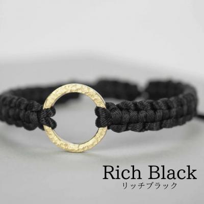 ふるさと納税 小松市 Bracelet -The SUN- ゴールド ブレスレット【リッチブラック】 |  | 01