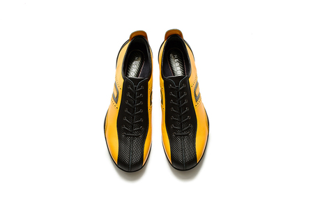 NEGRONI(ネグローニ) サイズ：25.0cm ドライビングシューズ イデアコルサ ネグローニレザー&カーボンファイバー（カラー：イエロー）【041-002-5-3】