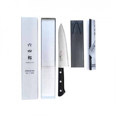 ふるさと納税 燕市 六四郎 37層ダマスカス 牛刀包丁 180mm 両刃 |  | 01