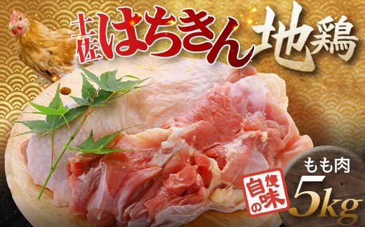 地鶏 土佐はちきん地鶏もも肉 5kg 地鶏 モモ肉 鶏肉 とり肉 とりにく 肉 高知県 大川村 F6R-103