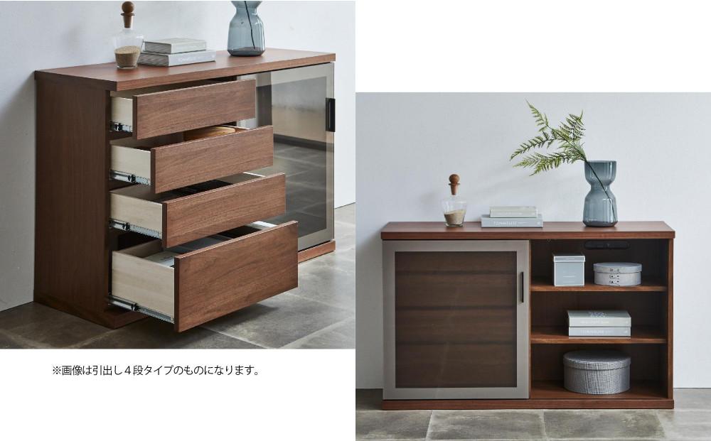 天然木リビング家具アーザ(サイドボード)200cm H112【6色】