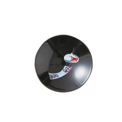 ふるさと納税 多治見市 【温度で変化する器】【美濃焼】 温感平盃(黒)1個  『風鈴』