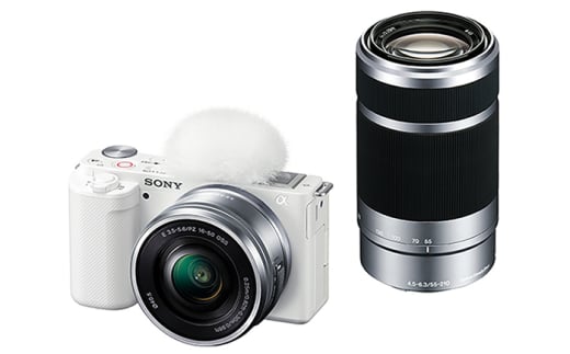 【ホワイト】【台数限定】デジタル 一眼 カメラ VLOGCAM ZV-E10Y ダブルズーム レンズ キット ソニー  / カメラ ソニー 一眼 レンズ zv-e10y ZV 画像処理 かめら Sony vlog 動画 撮影 旅行 瞬間 高速 書き出し 高画質 イメージセンサー ムービー 記録 画像 4K sony Vlog 記念撮影 熊本県 菊陽町[BHBZ007]