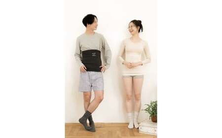 メリノウールの冷えとりハラマキ【ナチュラル】 1個 ／  葛城市 ウーリー 腹巻き 温活 レディース 婦人 美肌ケア 美容 冷え 冷え改善【wool003】