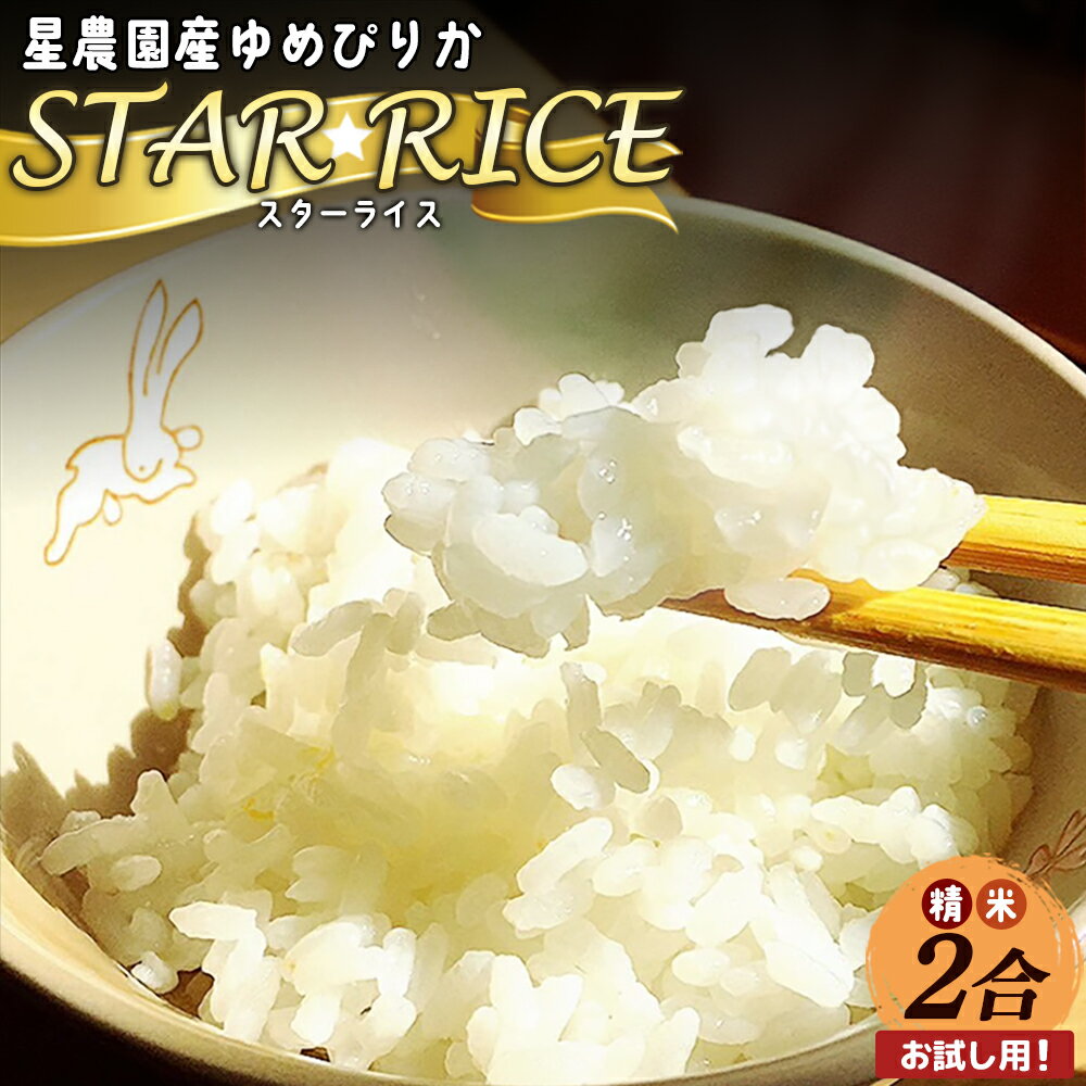 【ふるさと納税】令和7年産 星農園産 ゆめぴりか 「STAR RICE」 (精米2合 真空パック) 米 精米 白米 北海道 愛別町産 送料無料