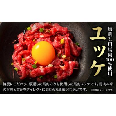 ふるさと納税 氷川町 馬肉 ふじ 馬刺し ユッケ 合計約300g(50g×6個) 道の駅竜北 |  | 03