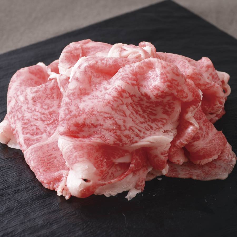 ＜帝神志方ミート＞A5ランク「神戸牛」すき焼き用3種セット（もも・かた・リブロース）各200g（計600g）